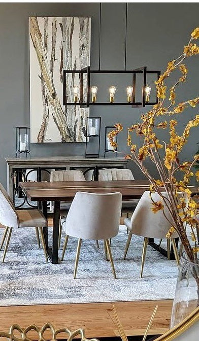Tree Trunks in Neutral Colors — Oversized Vertical Canvas Wall Art