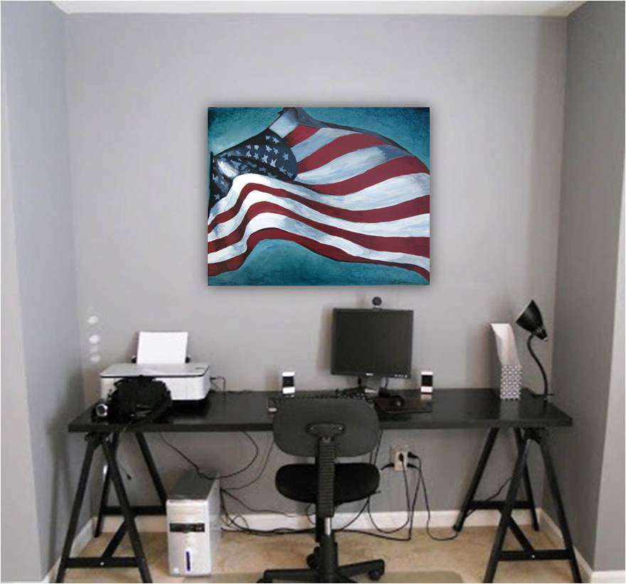 office decor american flag patriotic decor