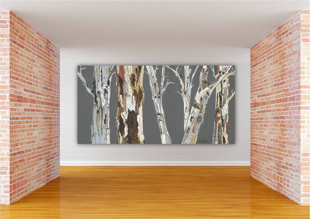 extra large wall art gray canvas print