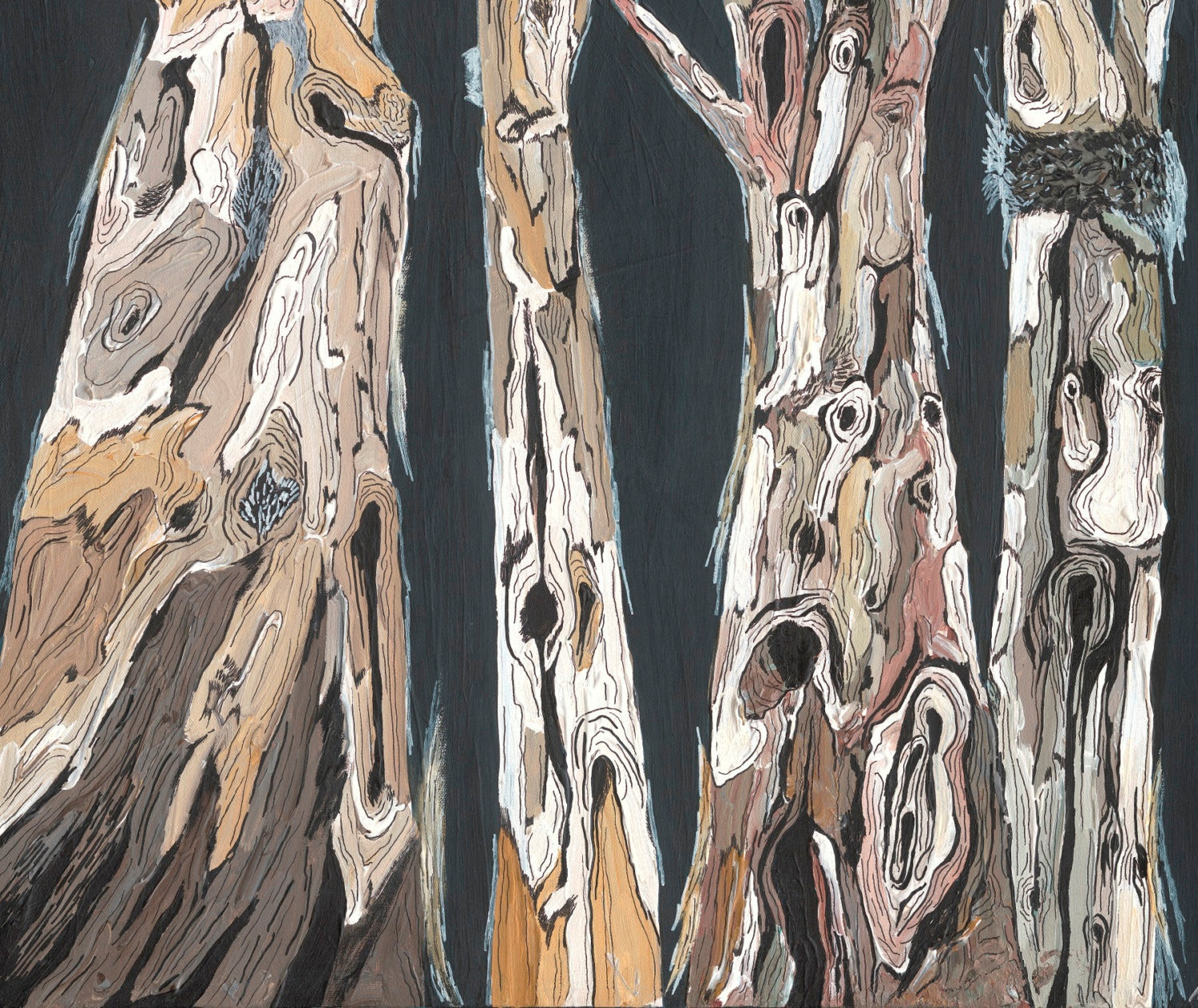 tree art black white landscape